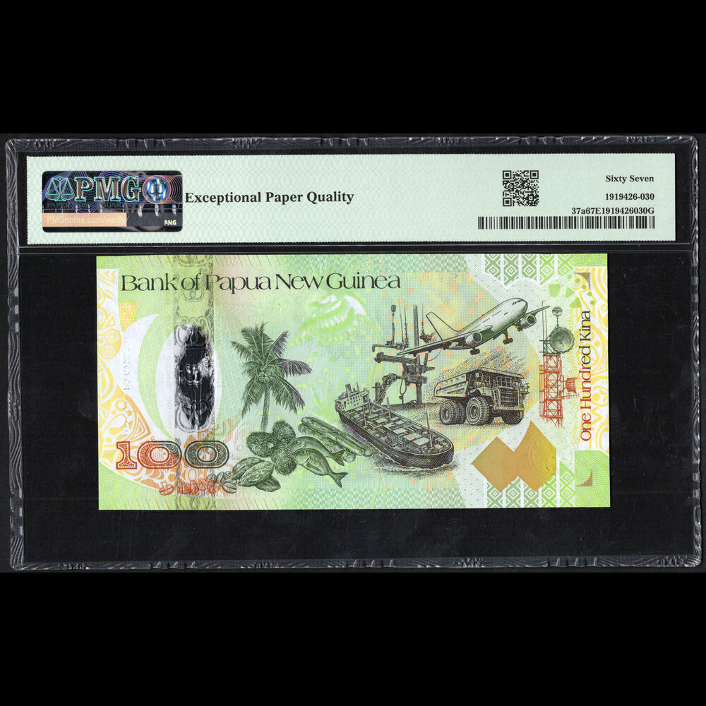 Papua New Guinea - 100 Kina 2008 - Pick # 37a - COMMEMORATIVE -  PMG 67 EPQ
