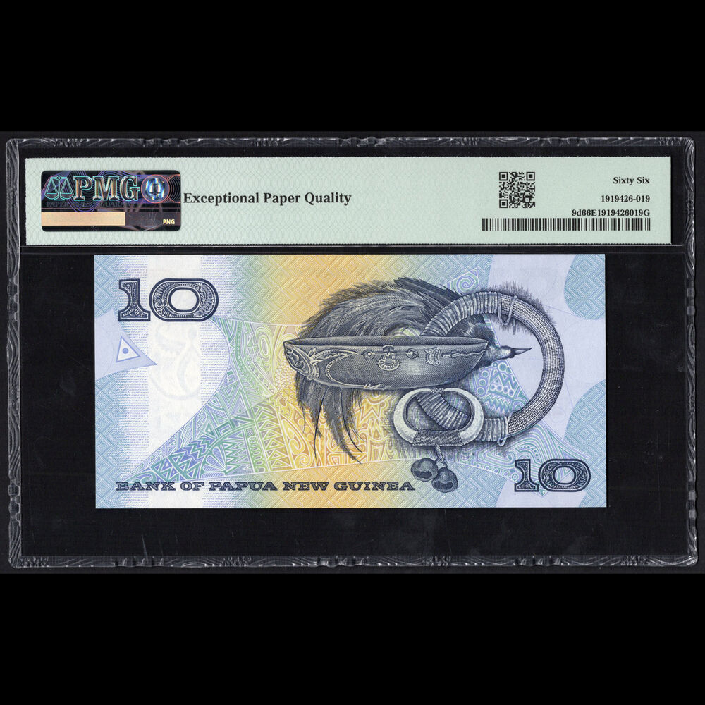 Papua New Guinea - 10 Kina 1988 - Pick # 9d - PMG 66 EPQ
