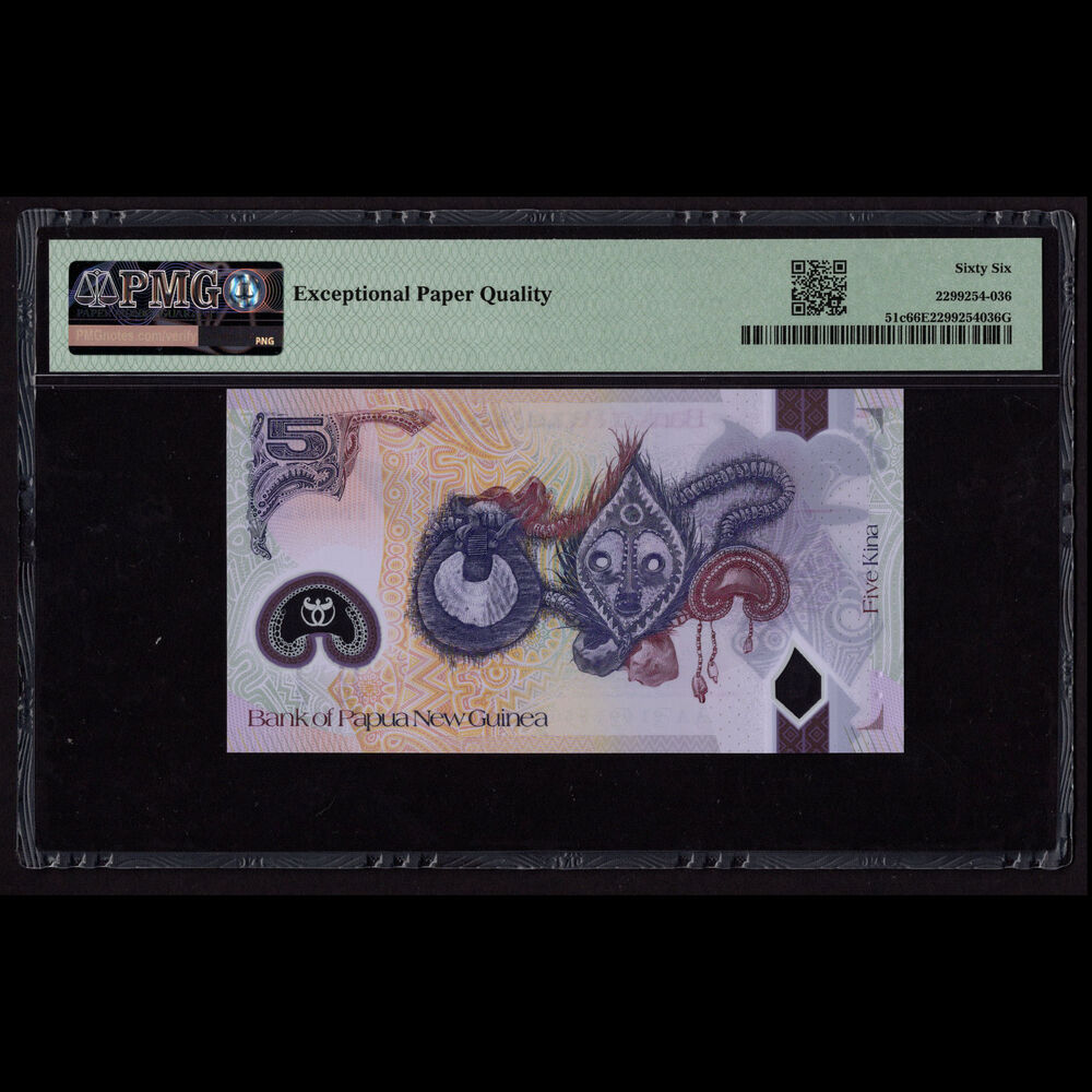 Papua New Guinea - 5 Kina 2021 - Pick # 51c - PMG 66 EPQ