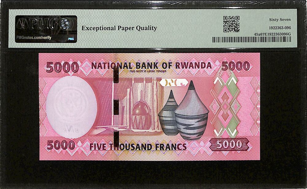 Rwanda - 5000 Francs 2024 - Pick # 45a - PMG 67 EPQ