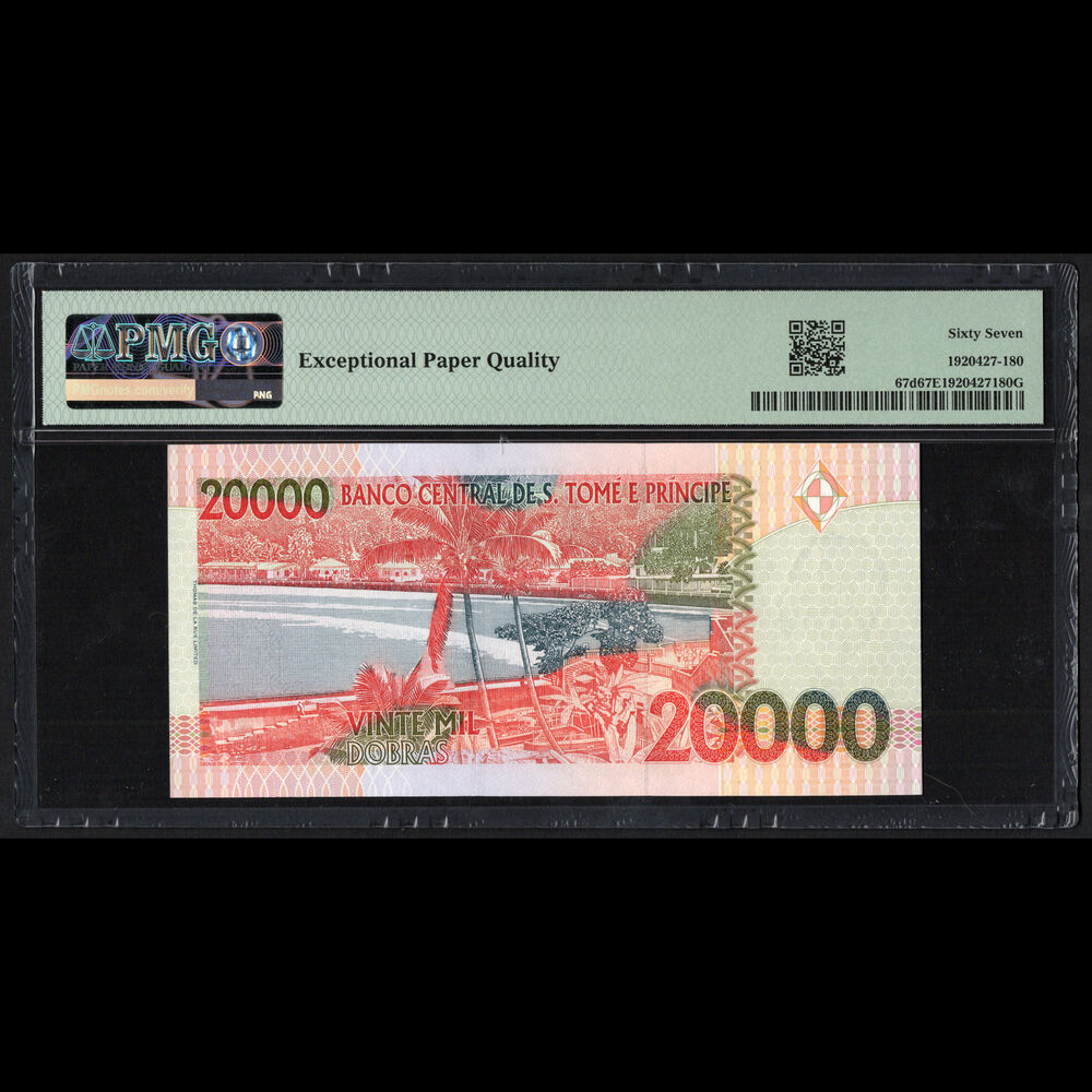 Saint Thomas & Prince - 20.000 Dollars 2010 - Pick # 67d - PMG 67 EPQ