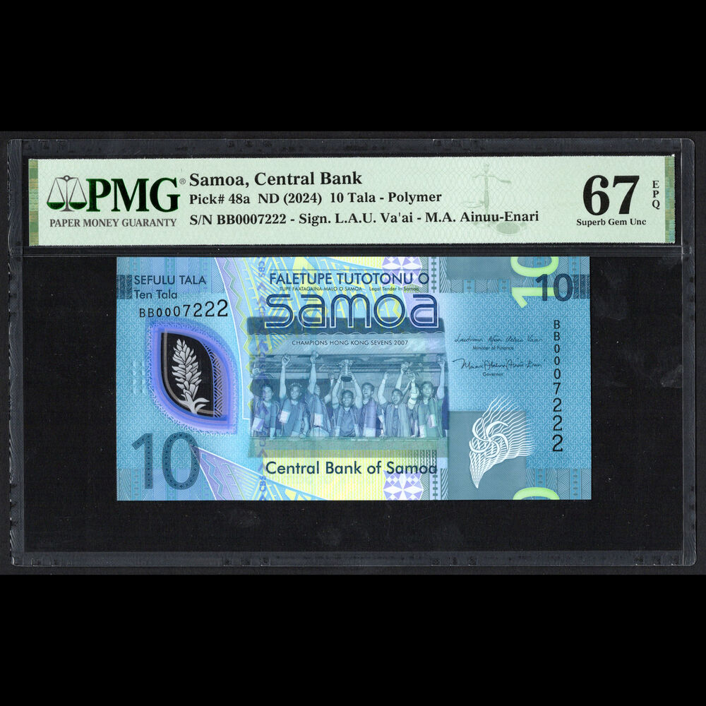 Samoa - 10 Tala 2024 - Pick # 48a - PMG 67 EPQ