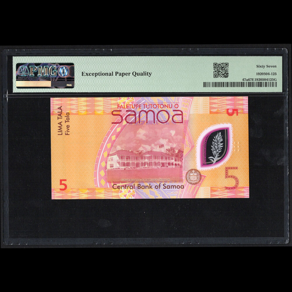 Samoa - 5 Tala 2023 - Pick # 47a - PMG 67 EPQ