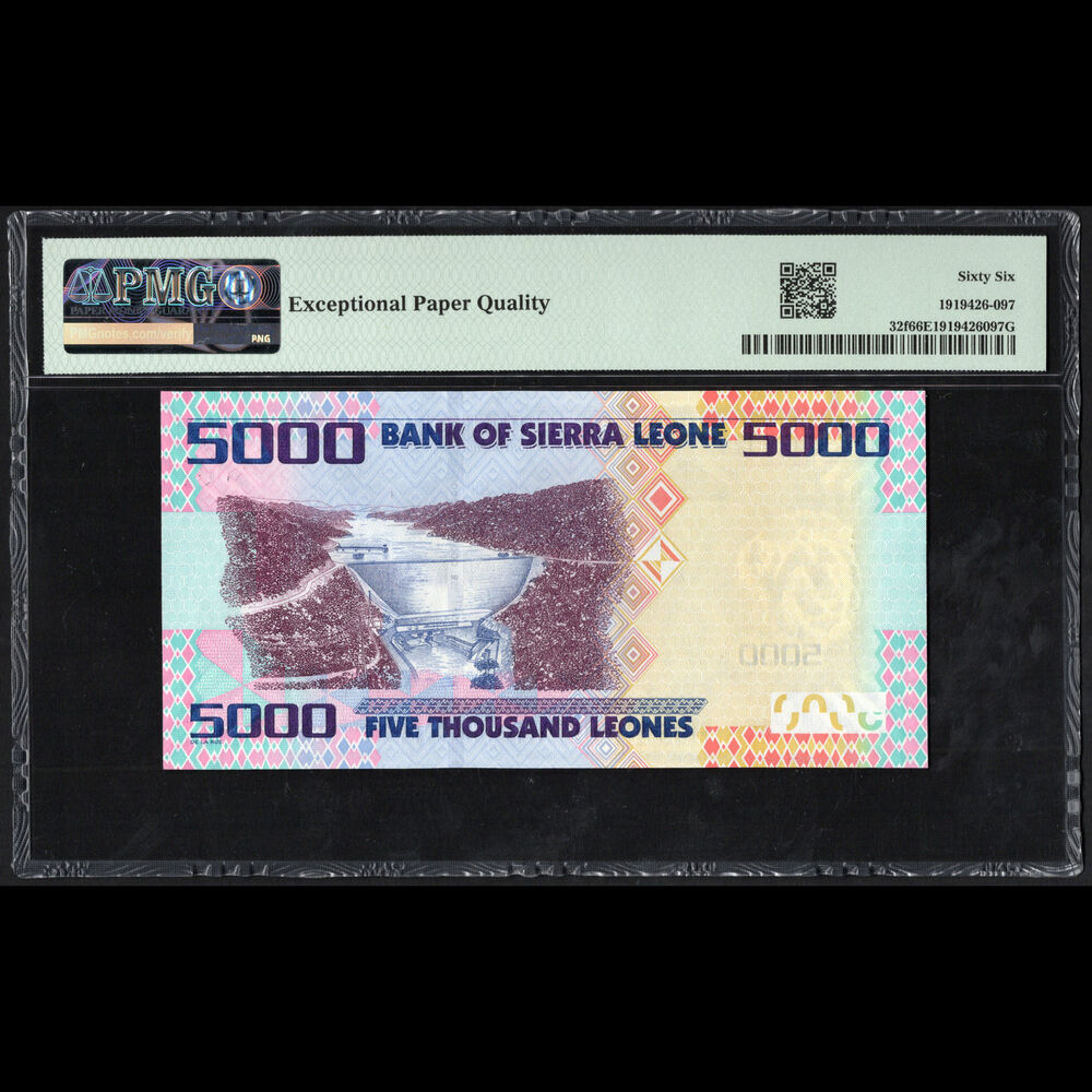 Sierra Leone - 5000 Leones 2021 - Pick # 32f - PMG 66 EPQ