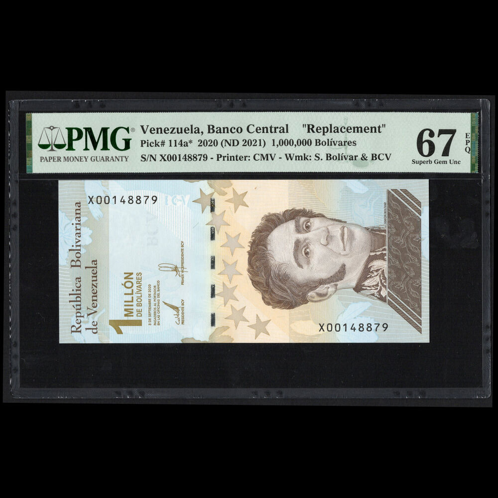 Venezuela - 1.000.000 Bolivares 2020 - Pick # 114a - REPLACEMENT- PMG 67 EPQ
