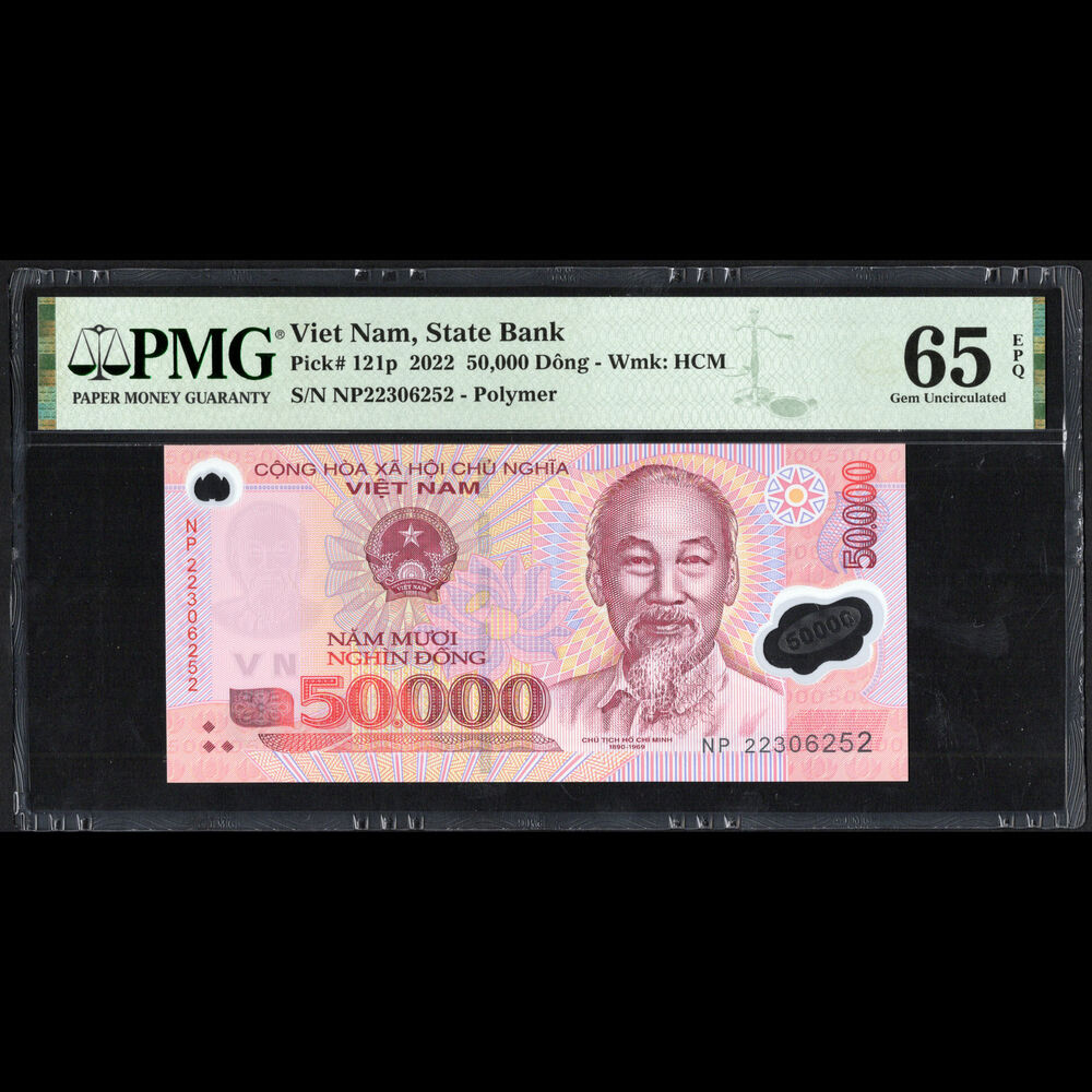 Vietnam - 50.000 Dong 2022 - Pick # 121p - PMG 65 EPQ 