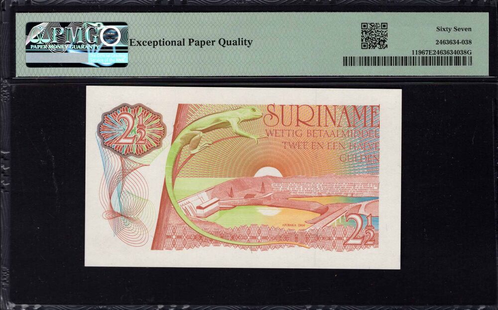 Suriname - 25 Gulden 1985 - Pick # 119 - PMG 67 EPQ