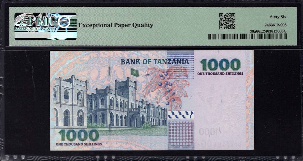 Tanzania - 1000 Shilingi 2003 - Pick # 36a - PMG 66 EPQ
