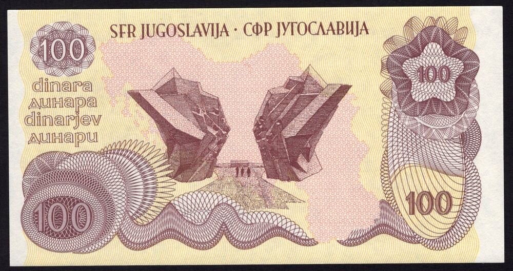Yugoslavia - 100 Dinara 1978 - Pick # NL - UNC