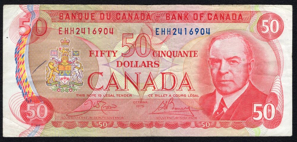Canada - 50 Dollars 1975 - Pick # 90b - VF