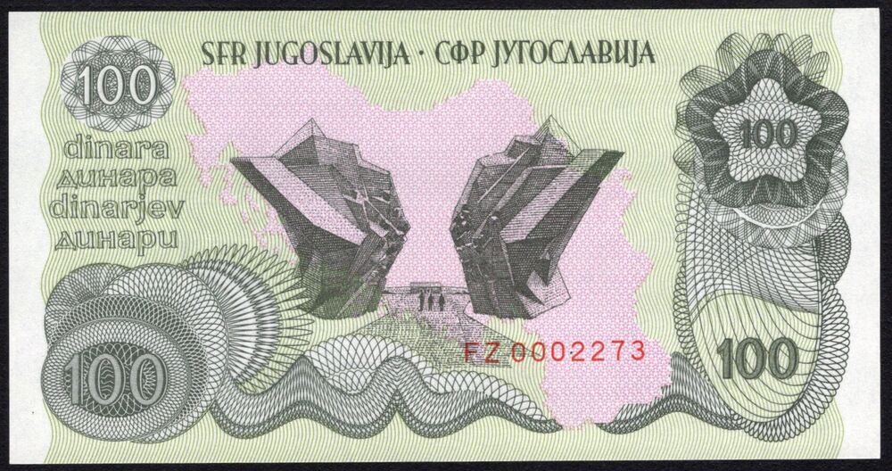 Yugoslavia - 100 Dinara 1979/1990 - Pick # 101A - UNC