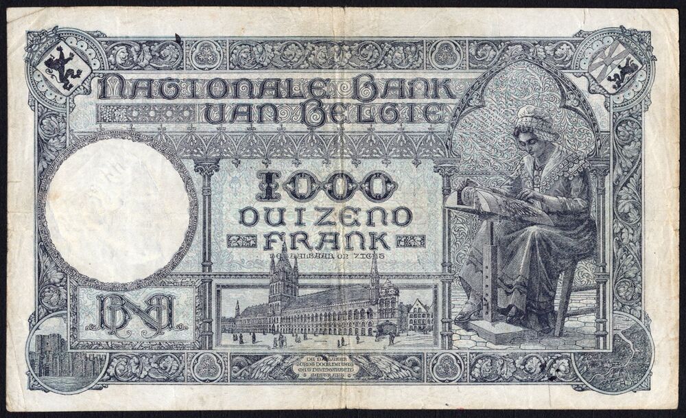 Belgium - 1000 Francs 1926 - Pick # 96 - Fine