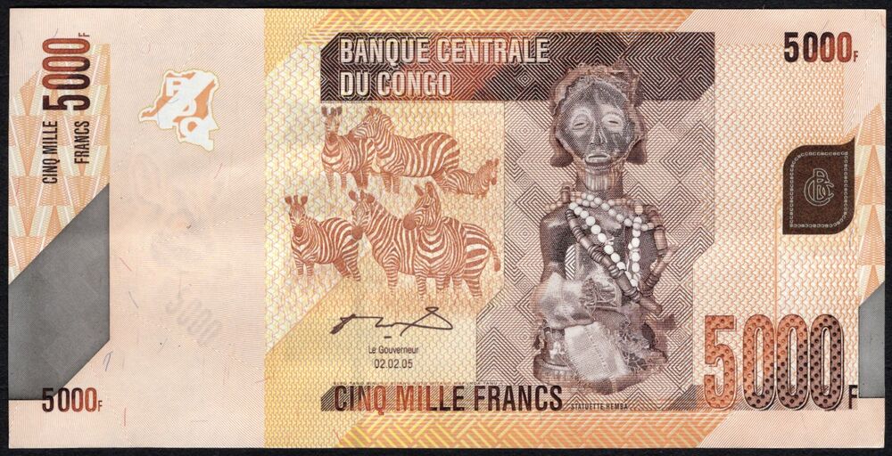 Congo - 5000 Francs 2005 - Pick # 102r - Remainder - AU