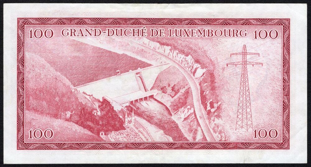 Luxembourg - 100 Francs 1963 - Pick # 52 - VF+