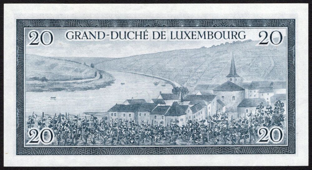 Luxembourg - 20 Francs 1955 - Pick # 49 - AU