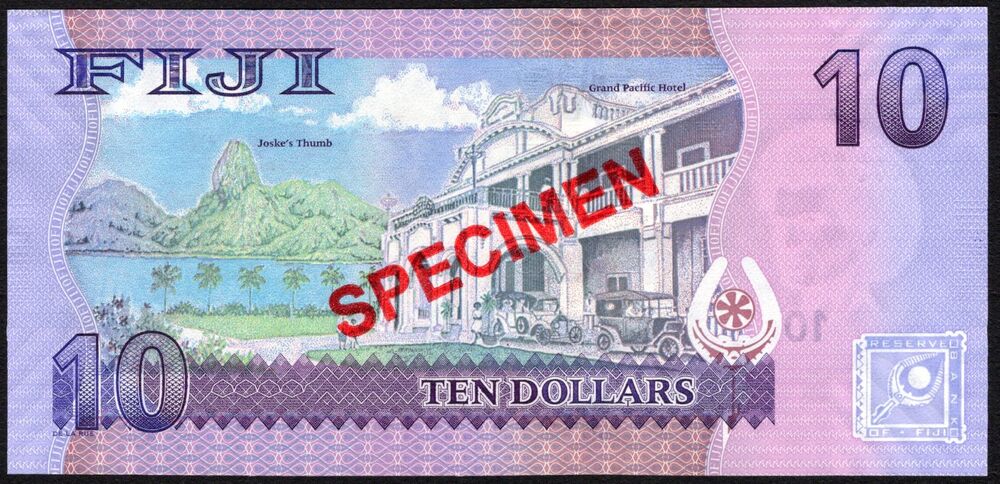 Fiji - 10 Dollars 2012 - Pick # 116s - UNC-