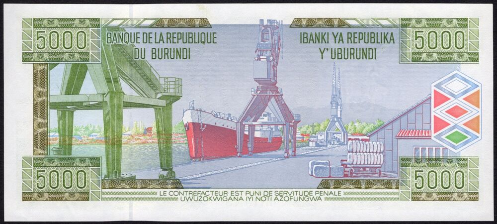 Burundi - 5000 Francs 1999 - Pick # 42a - UNC-