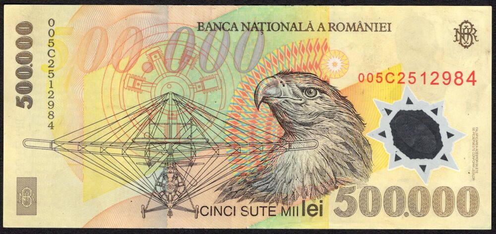 Romania - 500.000 Lei 2000 - Pick # 115a - VF