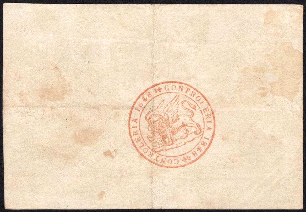 Italy - 3 Lire 1848 - Pick # S187 - aVF