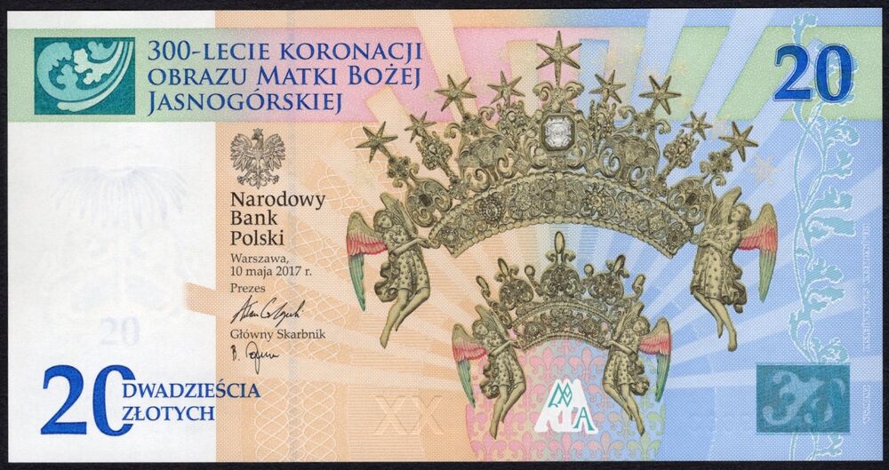 Poland - 20 Zlotych 2017 - Pick # 191 - UNC