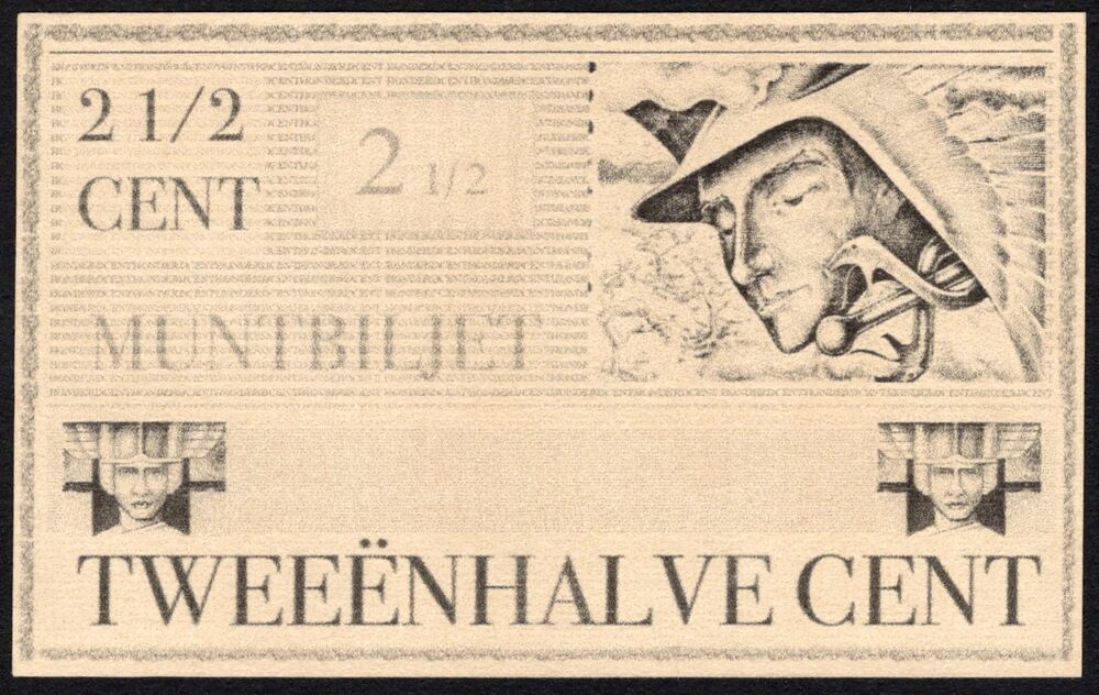 Netherlands - Muntbiljet 2 1/2 Cent ND - Pick # NL - Fantasy Issue - AU