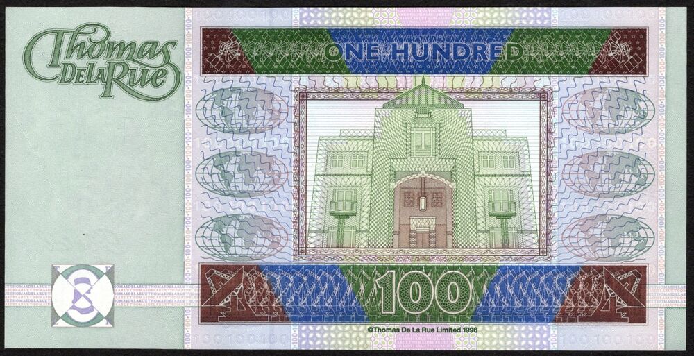 Great Britain - De La Rue, 100 Units 1996 - Test Note - UNC