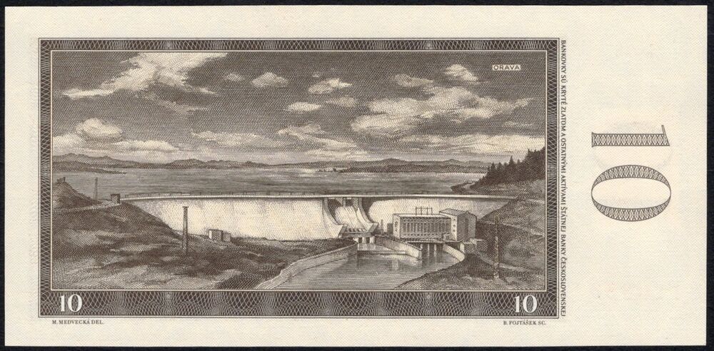 Czechoslovakia - 10 Korun 1960 - Pick # 88e - CSSR Stamp - UNC