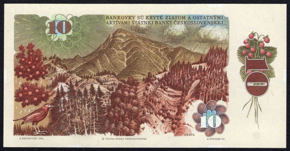Czechoslovakia - 10 Korun 1986 - Pick # 94a - UNC