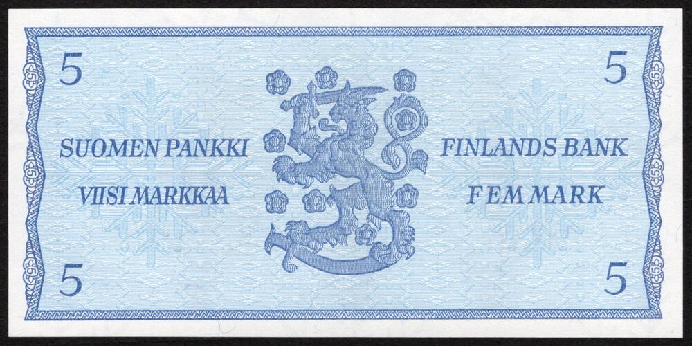 Finland - 5 Markkaa 1963 - Pick # 106A - UNC