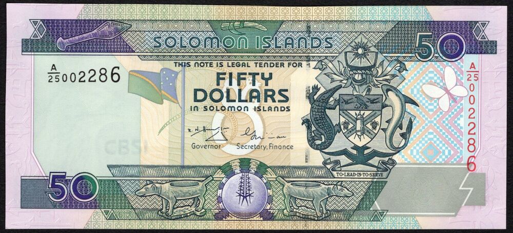 Solomon Islands - 50 Dollars ND 2001 - Pick # 24 - UNC