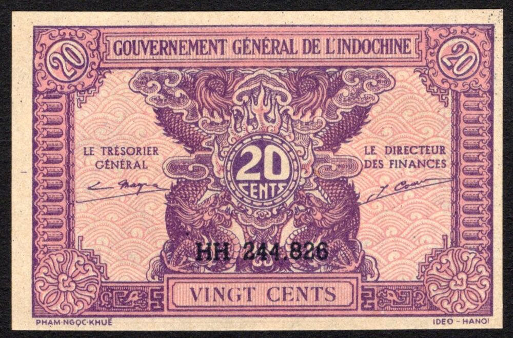 French Indochina - 20 Cents 1942 - Pick # 90 - UNC