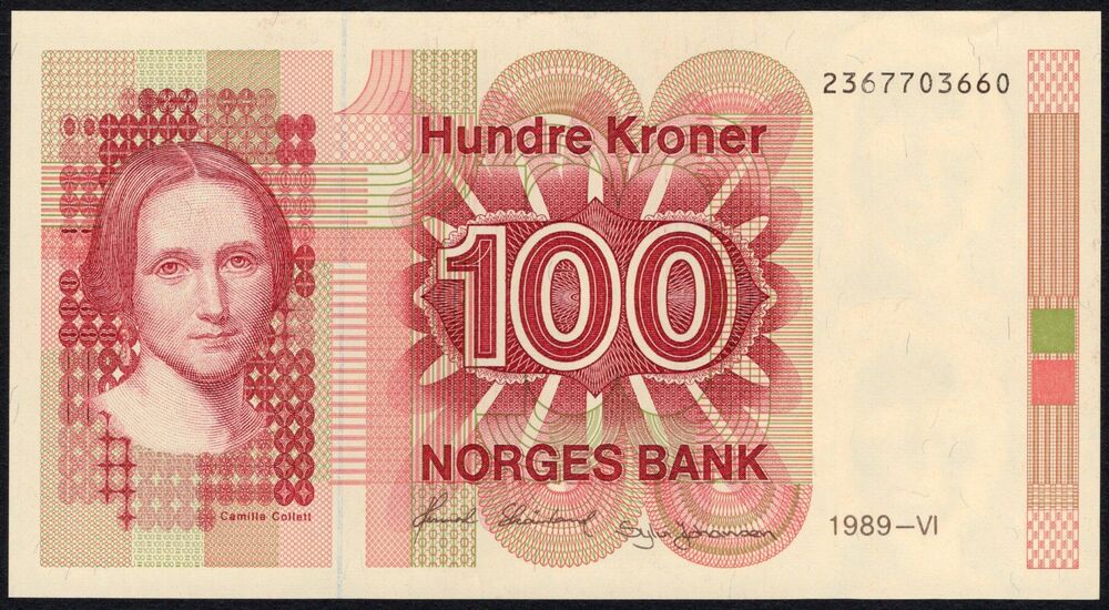 Norway - 100 Kroner 1989 - Pick # 43d - UNC