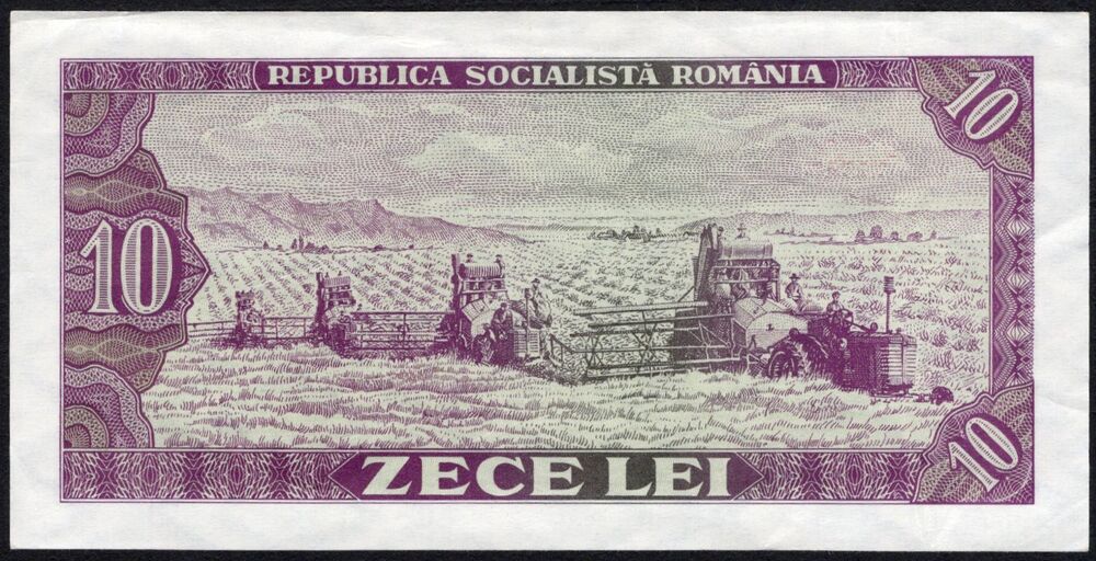 Romania - 10 Lei 1966 - Pick # 94 - Series A.0001 - XF