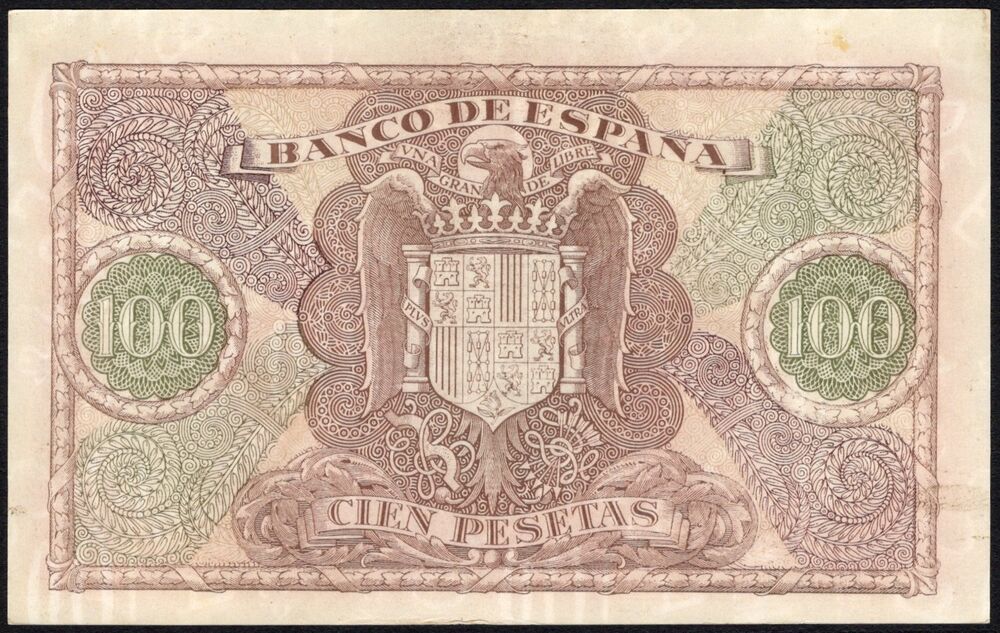 Spain - 100 Pesetas 1940 - Pick # 118 - Forgery - AU