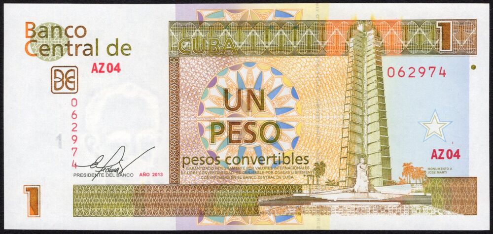 Cuba - 1 Peso Convertible 2013 - Pick # FX46* - Replacement - UNC