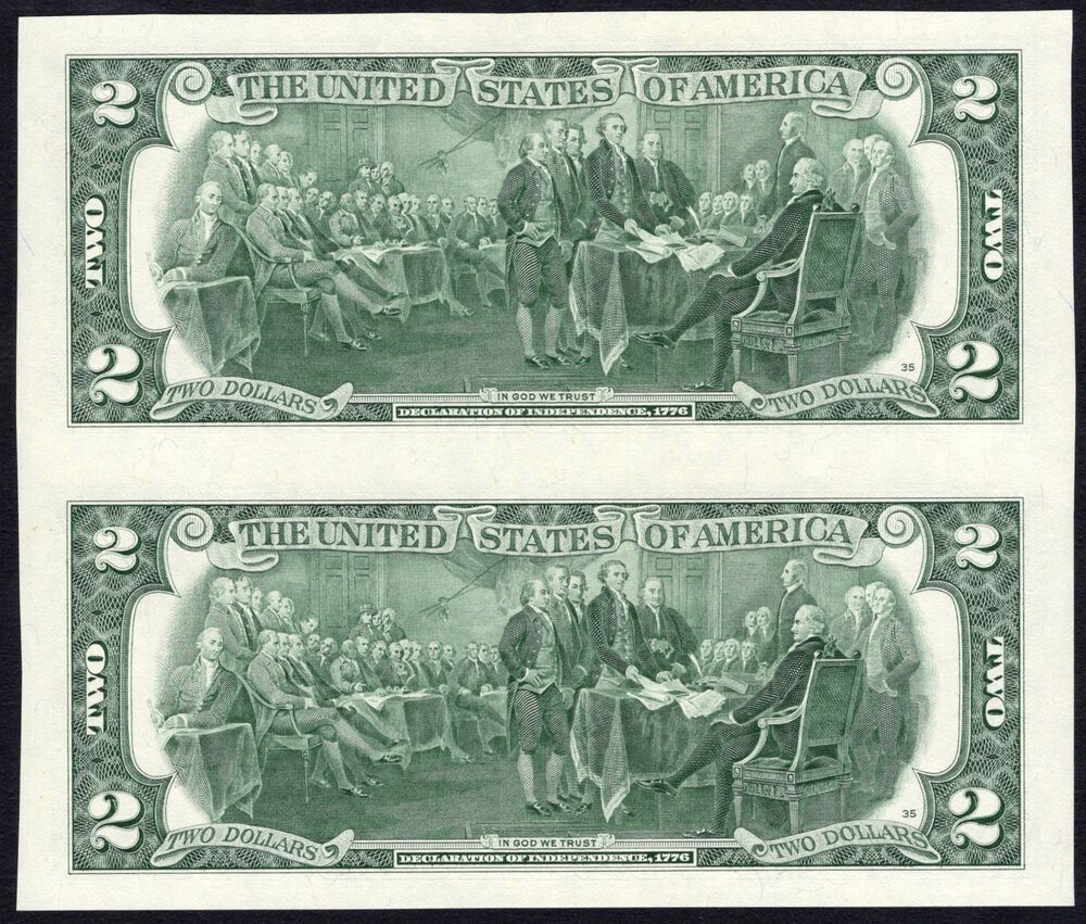 USA - 2 x 2 Dollars 2013 - Pick # 538 - Uncut - UNC