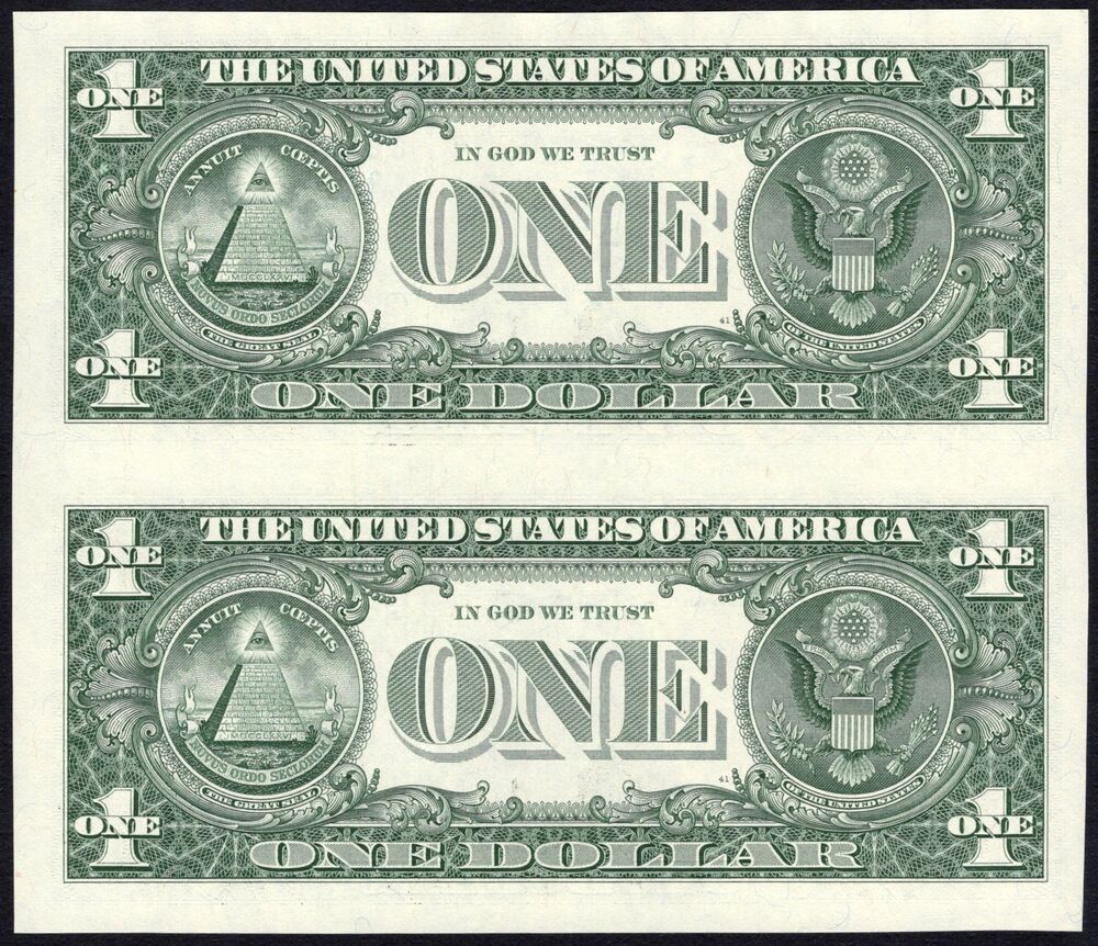 USA - 2 x 1 Dollar 2013 - Pick # 537 - Uncut - UNC