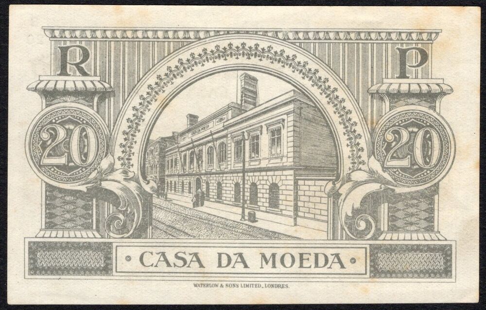 Portugal - 20 Centavos 1925 - Pick # 102 - AU