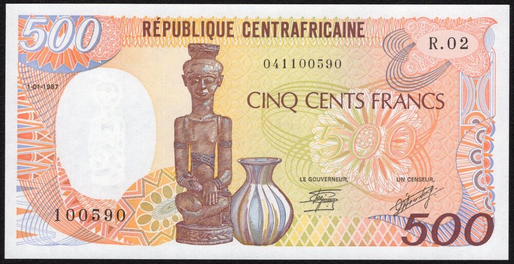 Central African Republic - 500 Francs 1987 - Pick # 14c - UNC