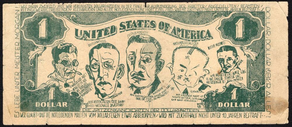 Germany - 1 Dollar Propaganda Note for the Communist Party