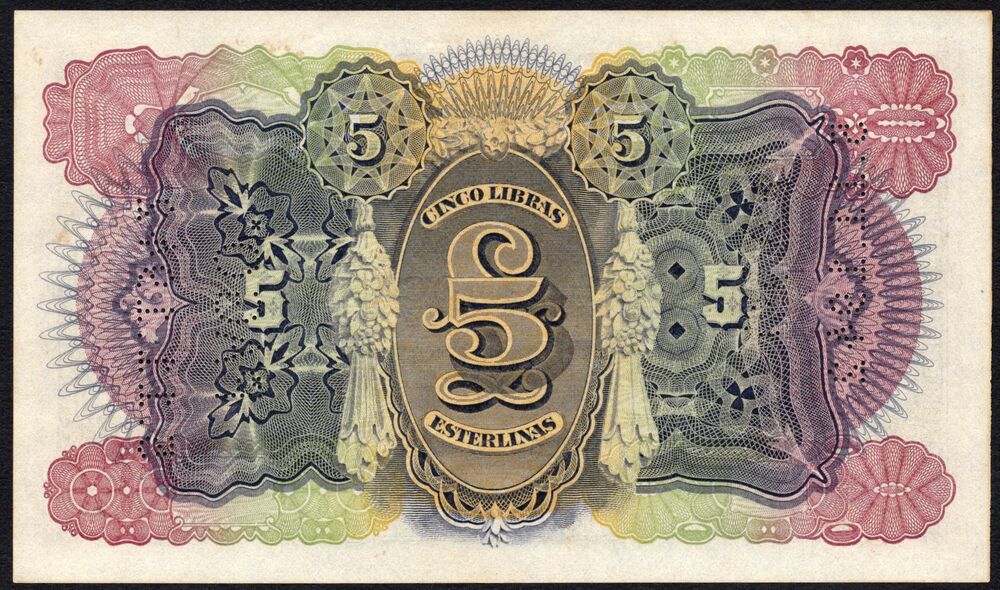 Mozambique - 5 Libras Esterlinas 1934 - Pick # R32 - UNC-