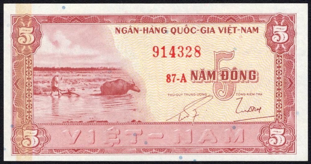 Vietnam - 5 Dong 1955 - Pick # 13a - UNC