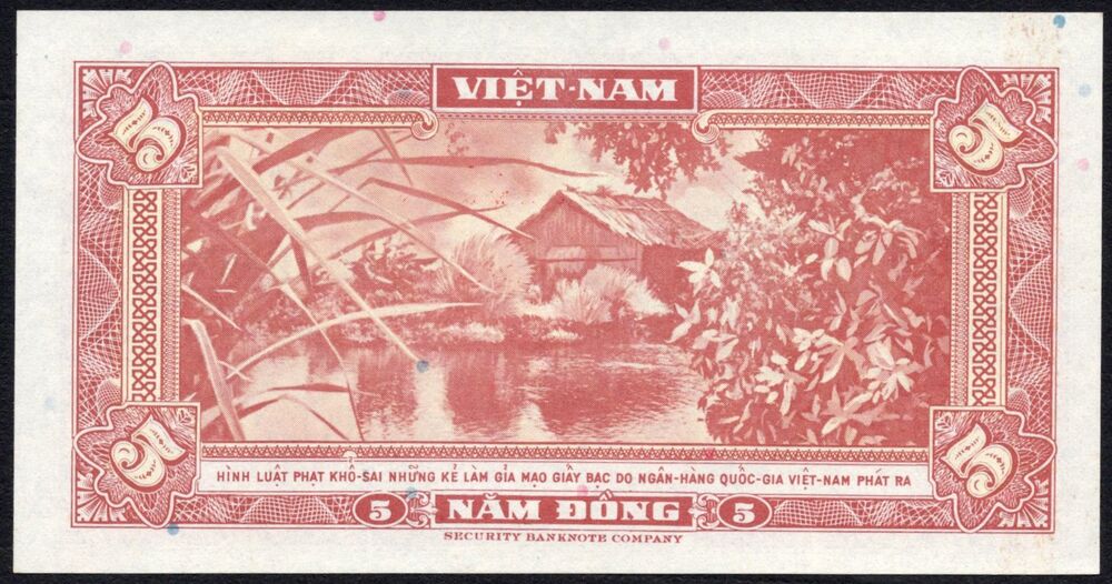 Vietnam - 5 Dong 1955 - Pick # 13a - UNC