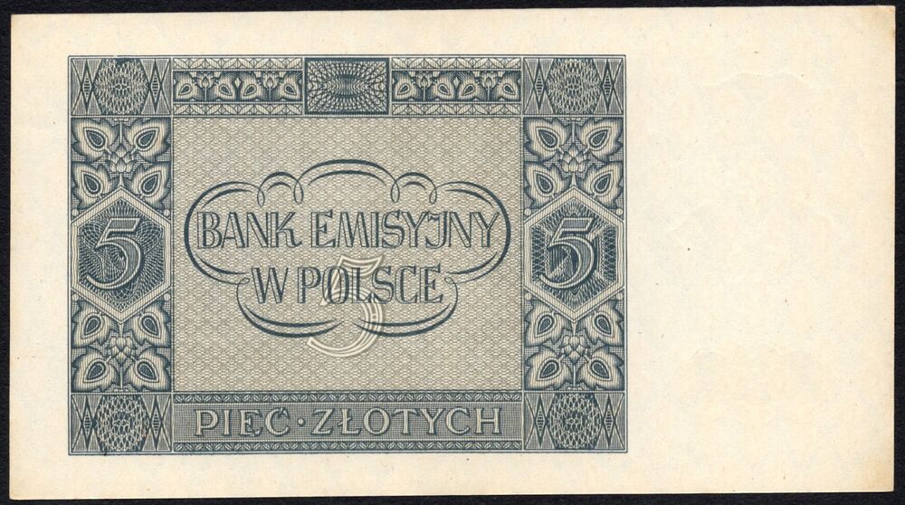 Poland - 5 Zlotych 1941 - Pick # 101 - XF