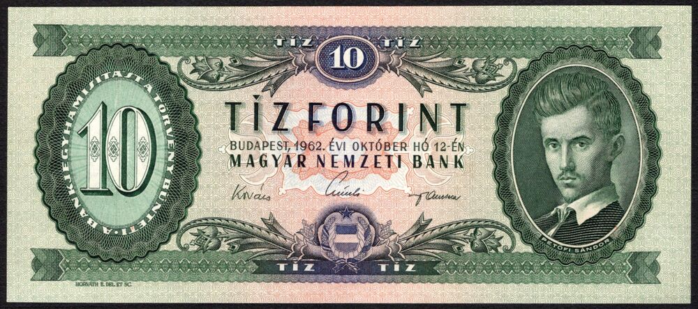 Hungary - 10 Forint 1962 - Pick # 168c - UNC