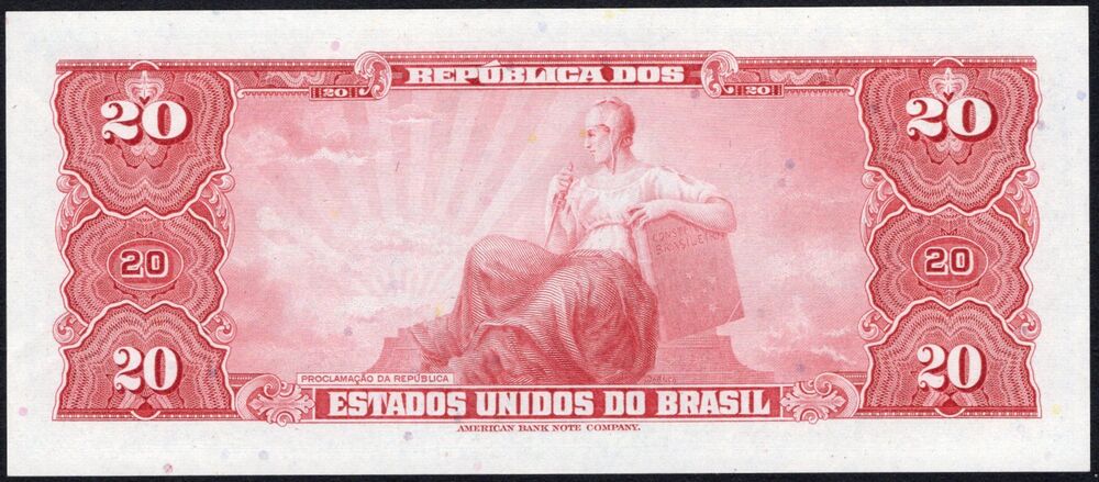 Brazil - 20 Cruzeiros 1961/1963 - Pick # 168b - AU