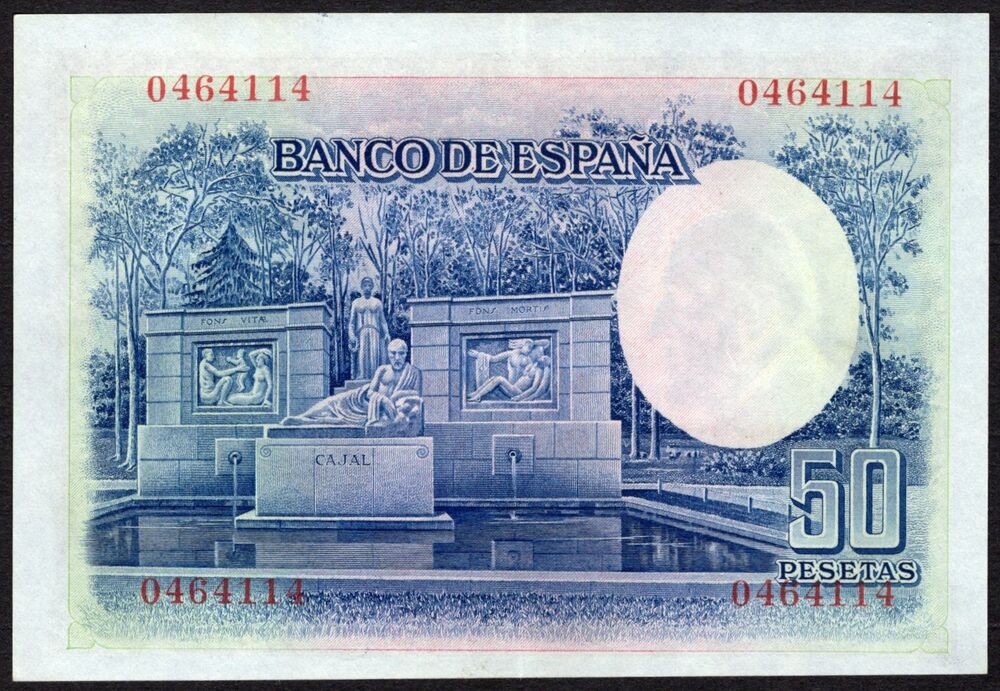 Spain - 50 Pesetas 1935 - Pick # 88 - XF/AU