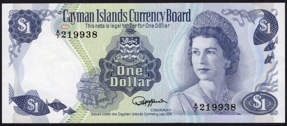 Cayman Islands - 1 Dollar 1974 - Pick # 5f - AU