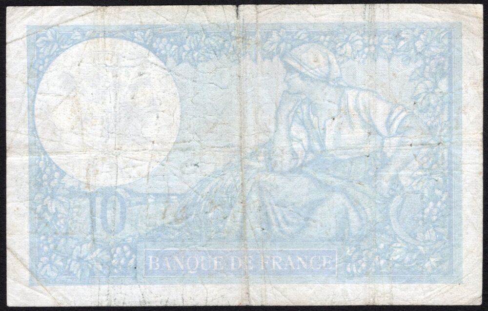 France - 10 Francs 5.3.1942 - Pick # 84 - Rare Date - VG/Fine