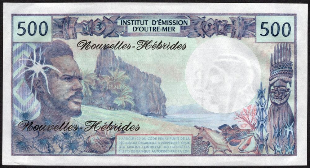 New Hebrides - 500 Francs 1979 - Pick # 19c - UNC-